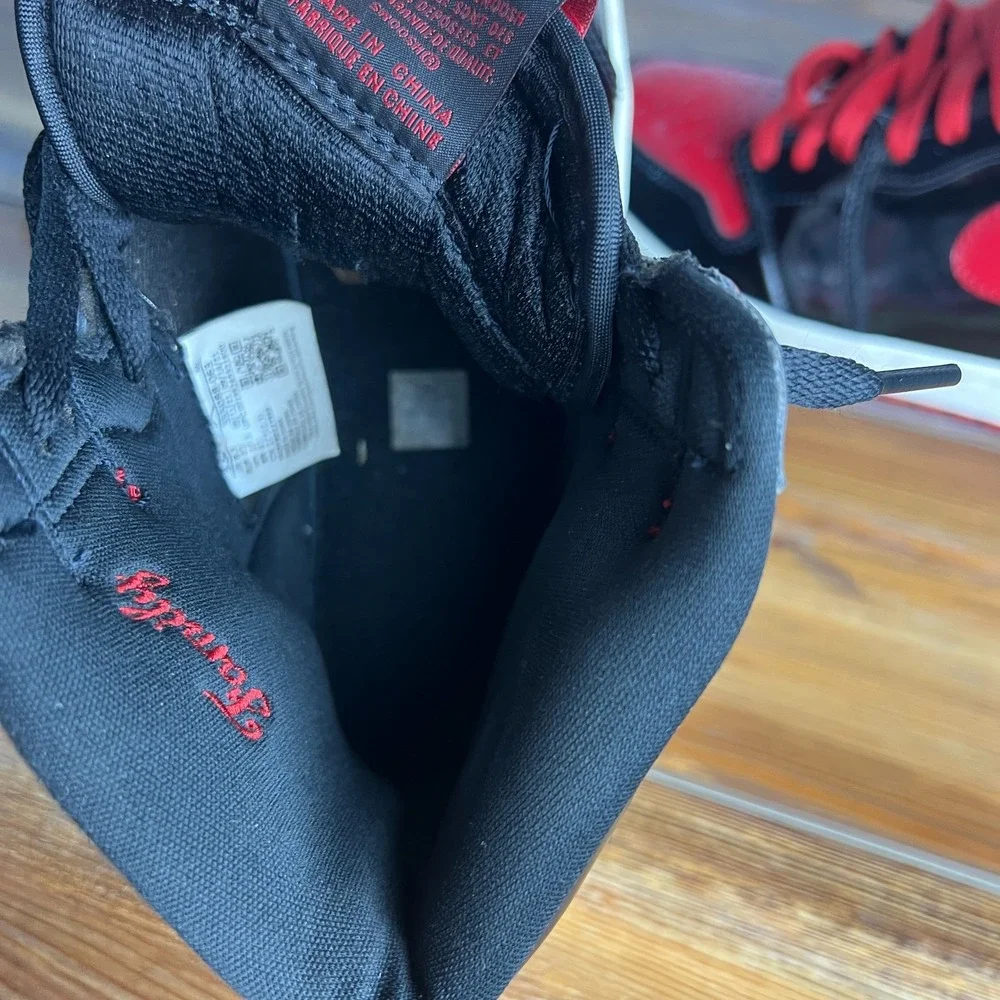 Air Jordan 1 High OG Patent Bred Men's Size 9.5 555088-063 Used No Box